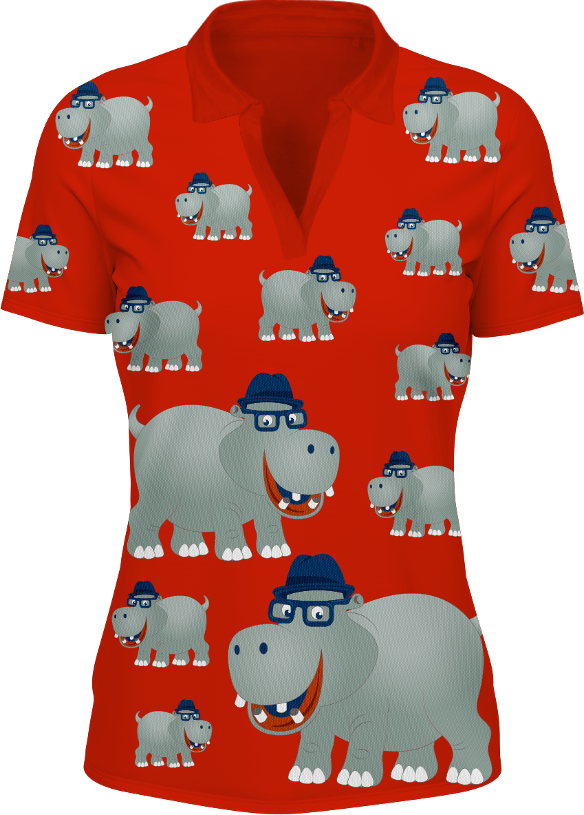 Hungry Hippo Women's Polo - fungear.com.au