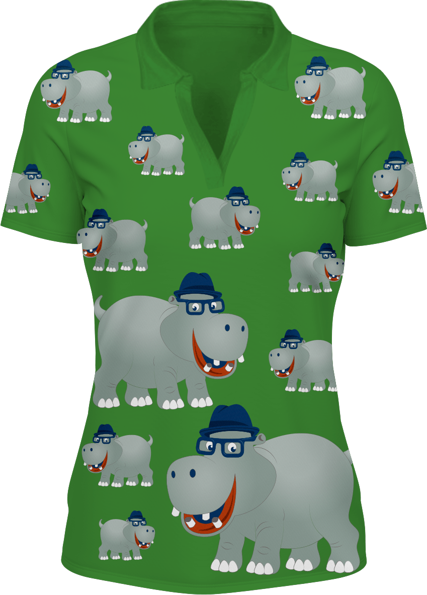 Hungry Hippo Women's Polo - fungear.com.au