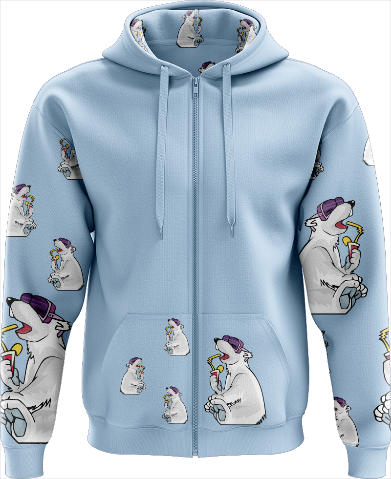Ice Bear Full Zip Hoodies Jacket - fungear.com.au