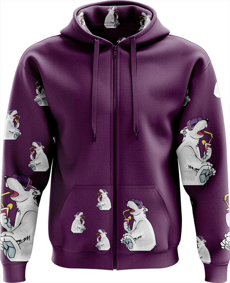 Ice Bear Full Zip Hoodies Jacket - fungear.com.au