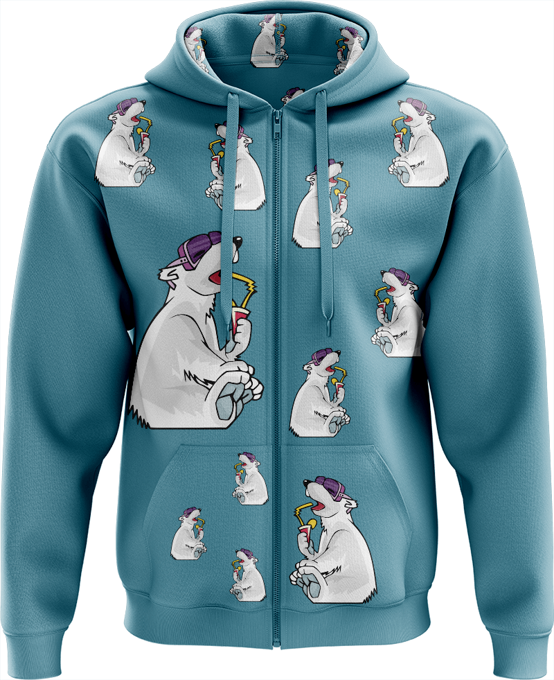 Ice Bear Full Zip Hoodies Jacket - fungear.com.au