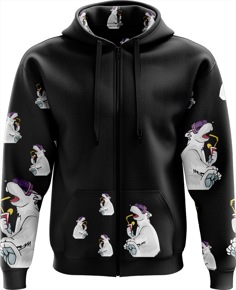 Ice Bear Full Zip Hoodies Jacket - fungear.com.au