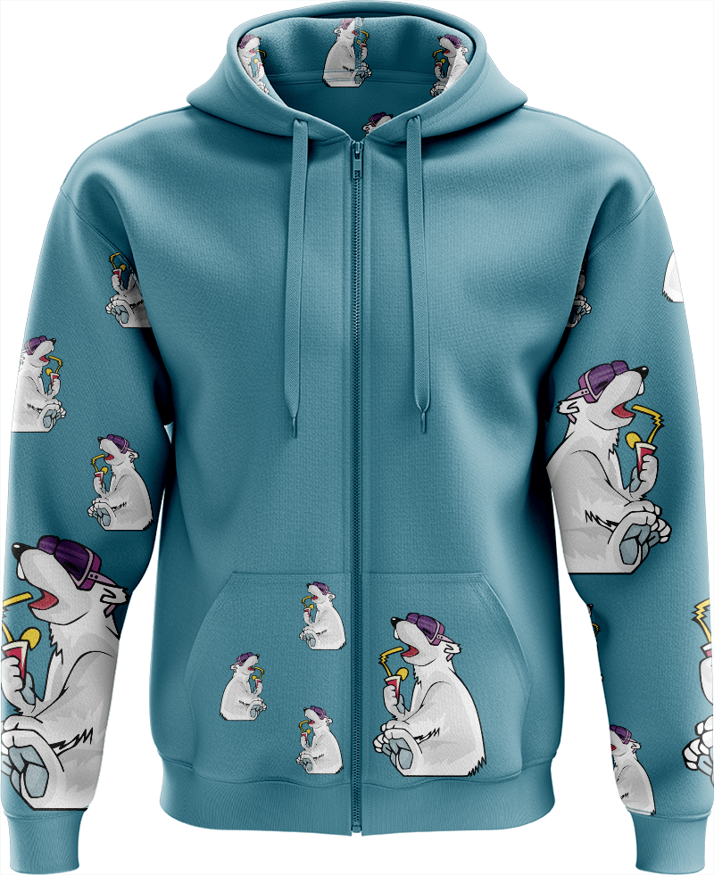 Ice Bear Full Zip Hoodies Jacket - fungear.com.au
