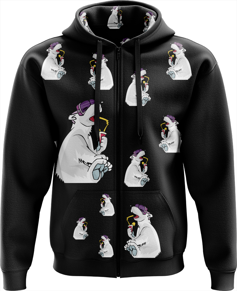 Ice Bear Full Zip Hoodies Jacket - fungear.com.au