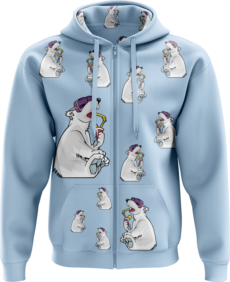 Ice Bear Full Zip Hoodies Jacket - fungear.com.au