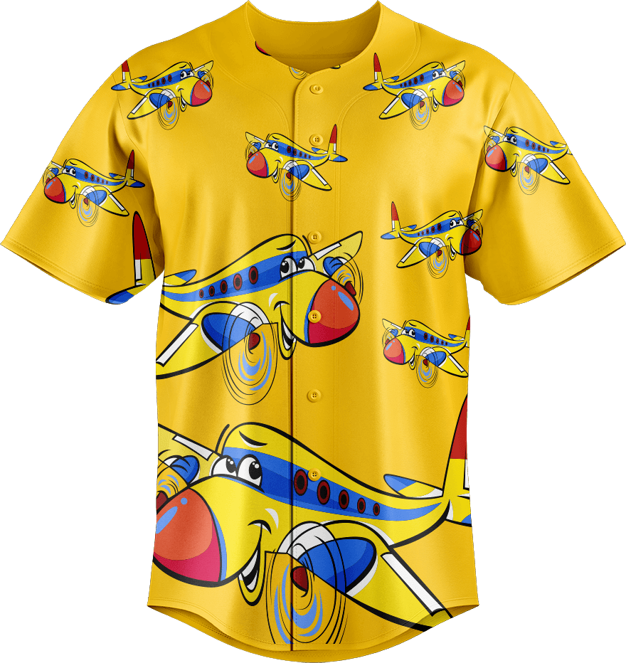 Jet Plane Baseball Jerseys - fungear.com.au
