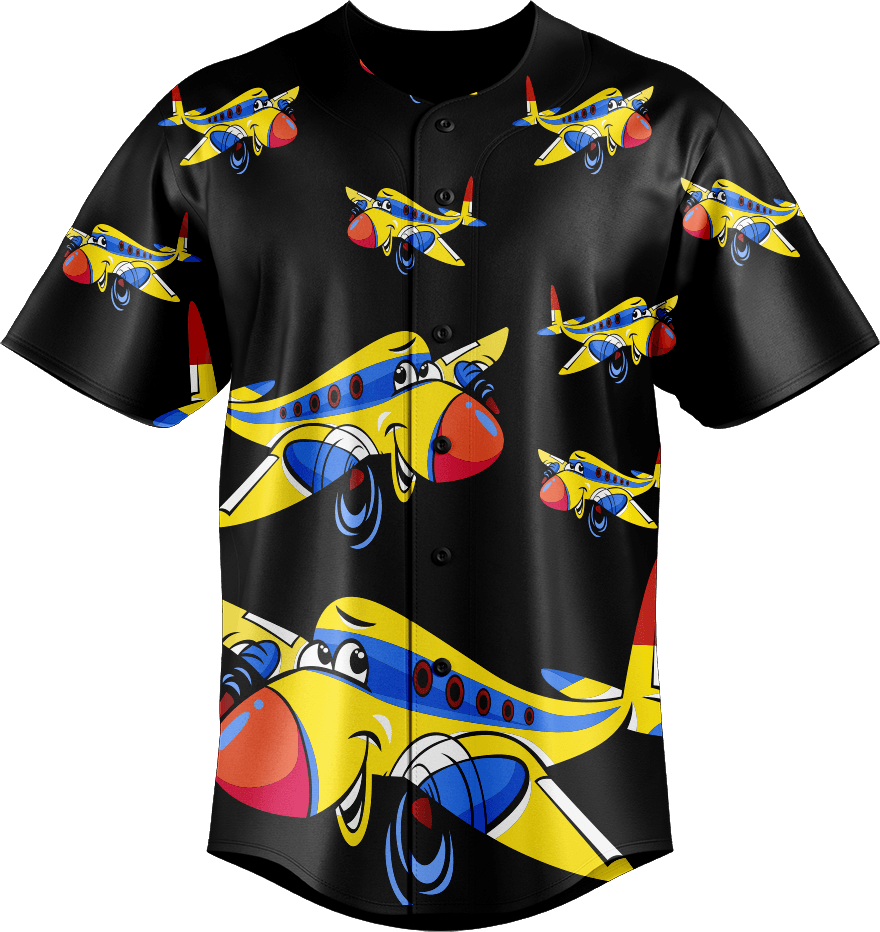 Jet Plane Baseball Jerseys