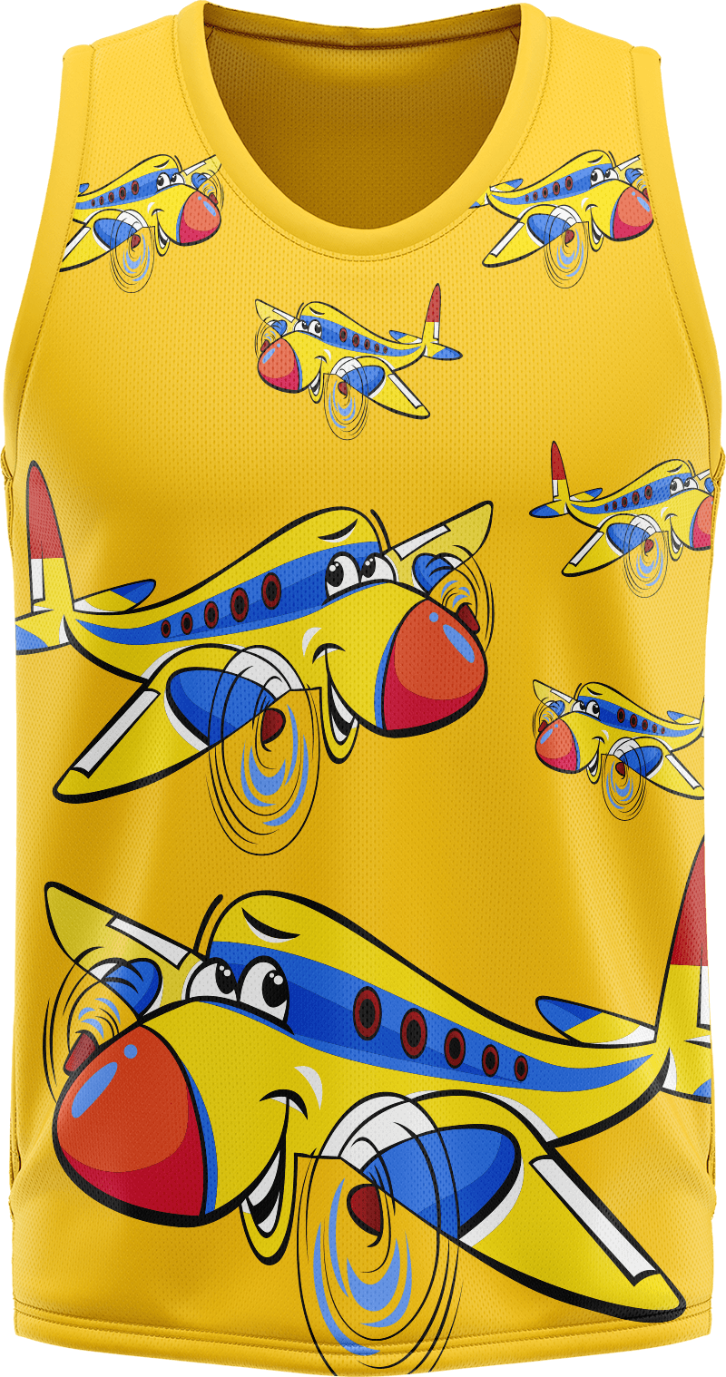 Jet Plane Basketball Jersey - fungear.com.au