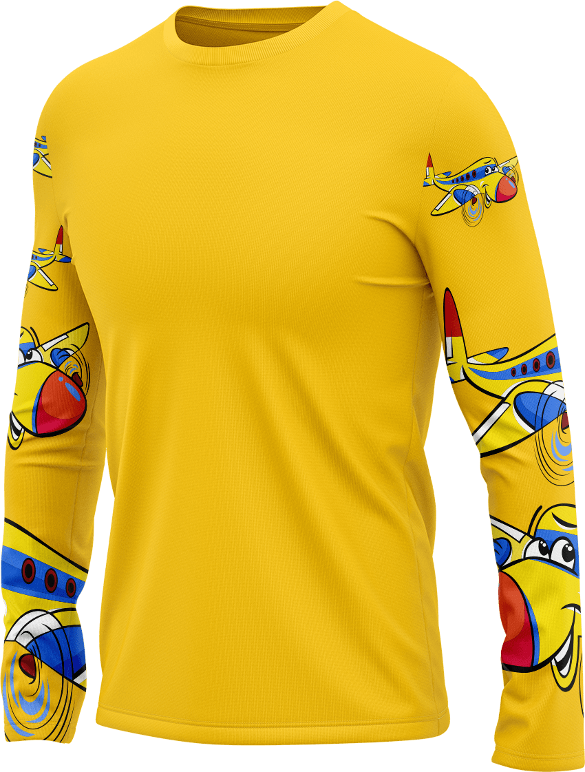 Jet Plane Rash T-Shirt Long Sleeve - fungear.com.au