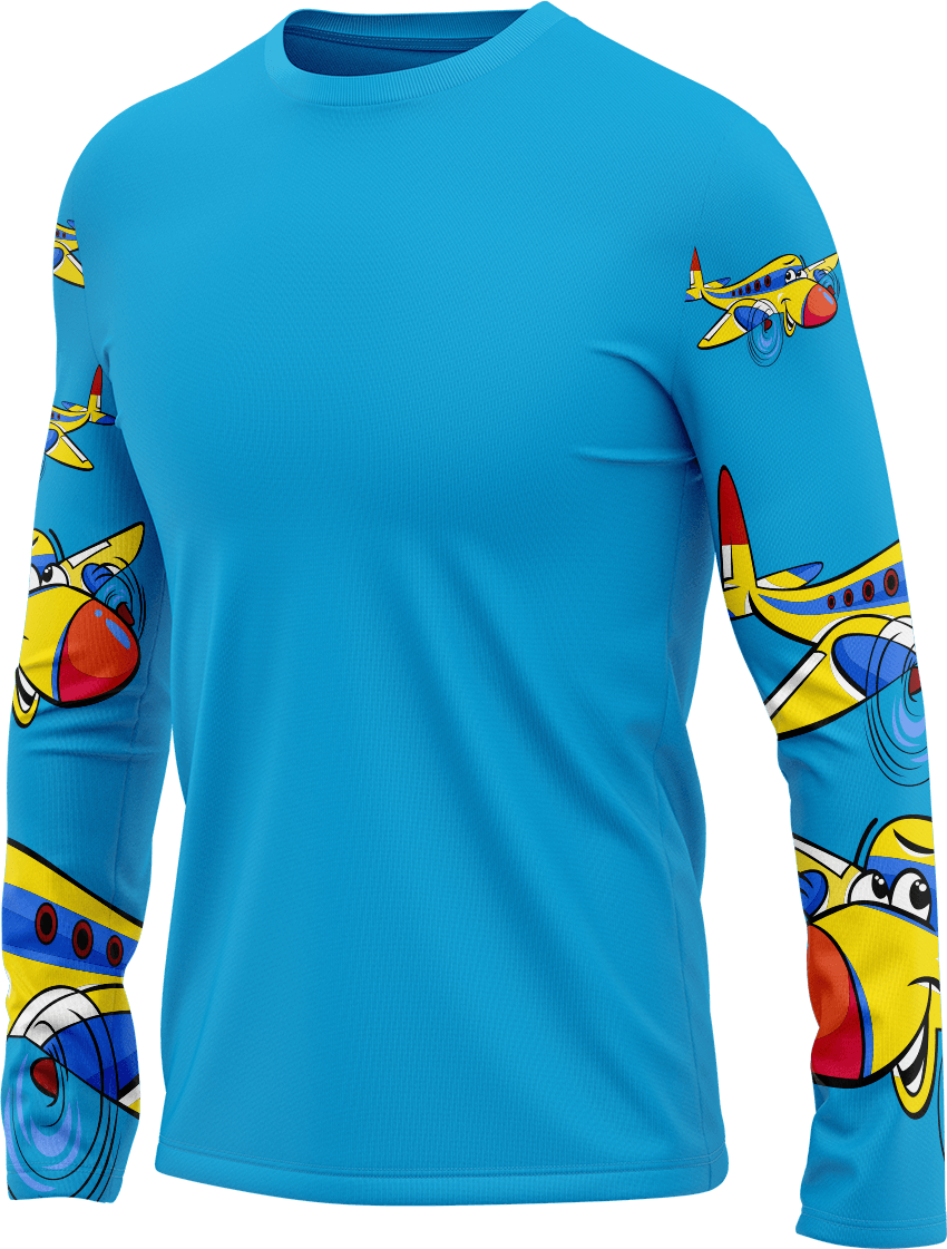 Jet Plane Rash T-Shirt Long Sleeve - fungear.com.au