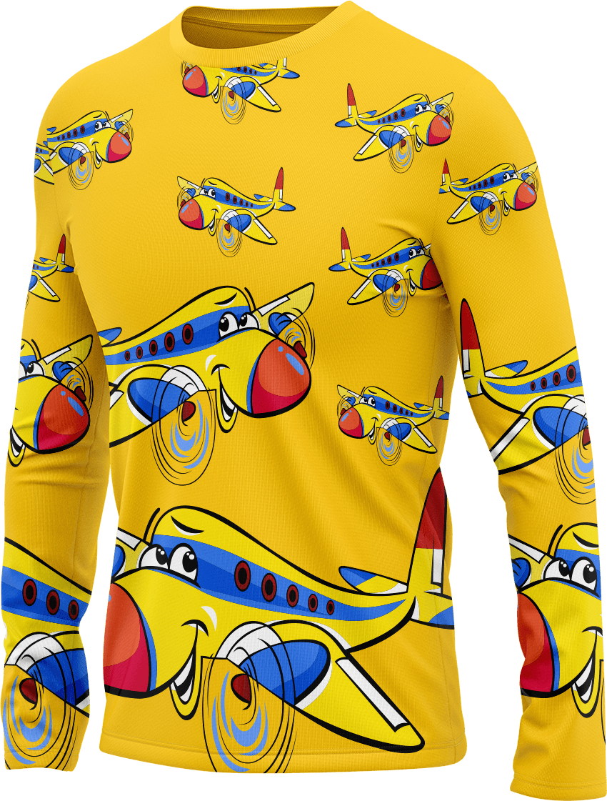 Jet Plane Rash T-Shirt Long Sleeve - fungear.com.au
