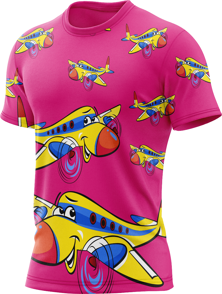 Jet Plane Rash T-Shirt Short Sleeve - fungear.com.au