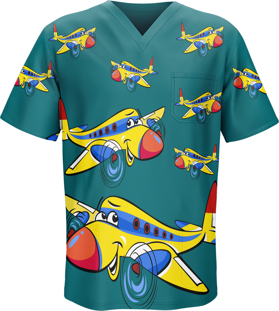 Jet Plane Scrubs - fungear.com.au