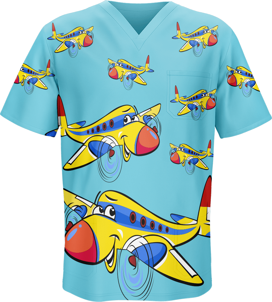 Jet Plane Scrubs - fungear.com.au