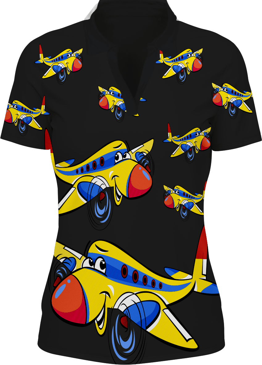 Jet Plane Women's Polo - fungear.com.au