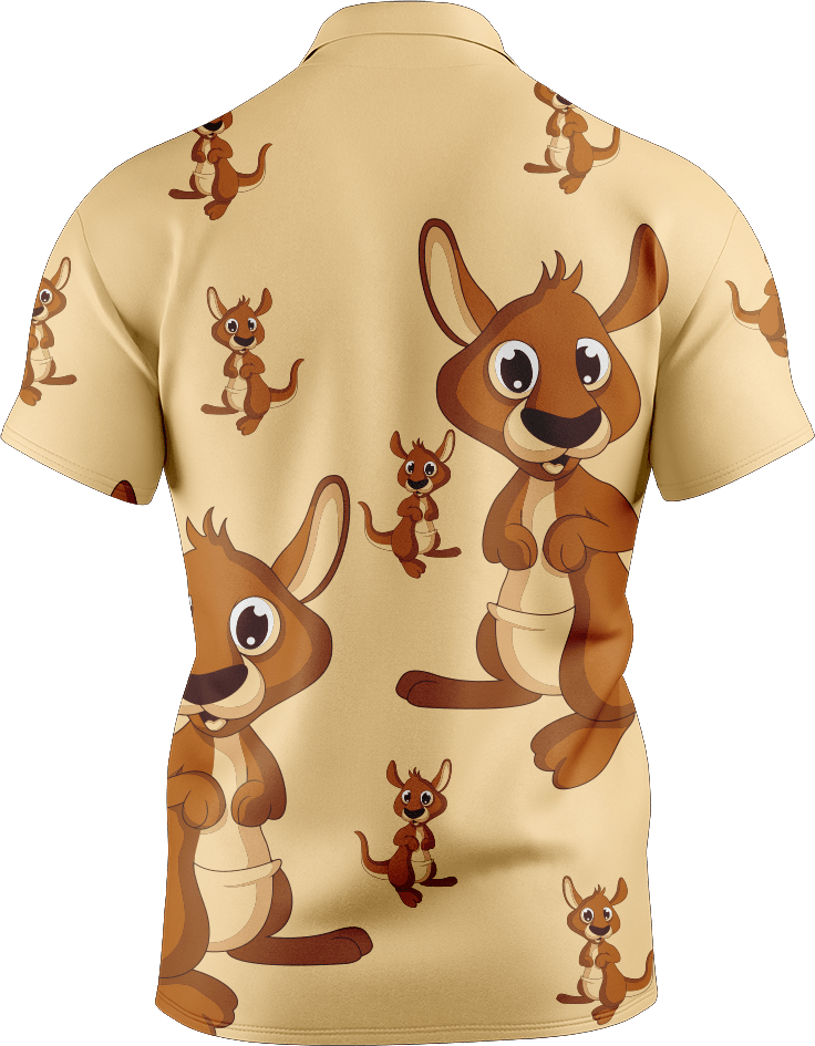 Kanga Back Men's Short Sleeve Polo - fungear.com.au