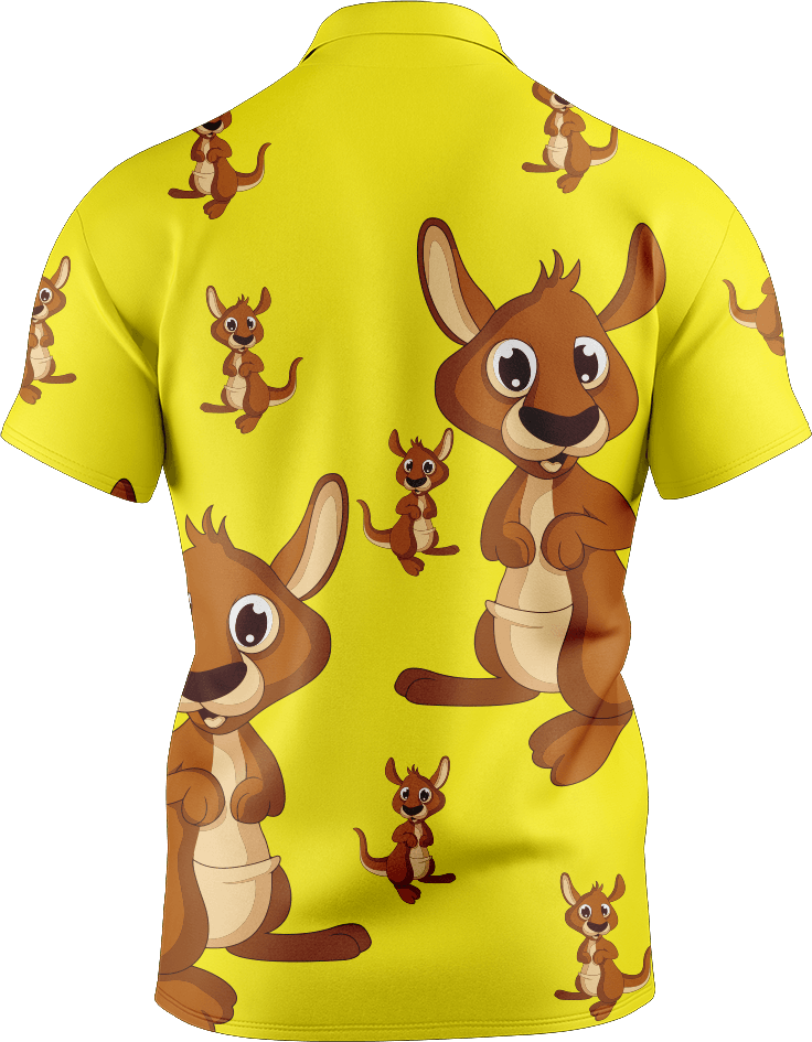 Kanga Back Men's Short Sleeve Polo - fungear.com.au