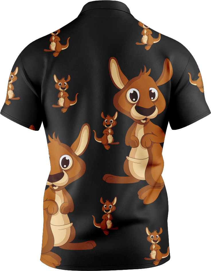 Kanga Back Men's Short Sleeve Polo - fungear.com.au