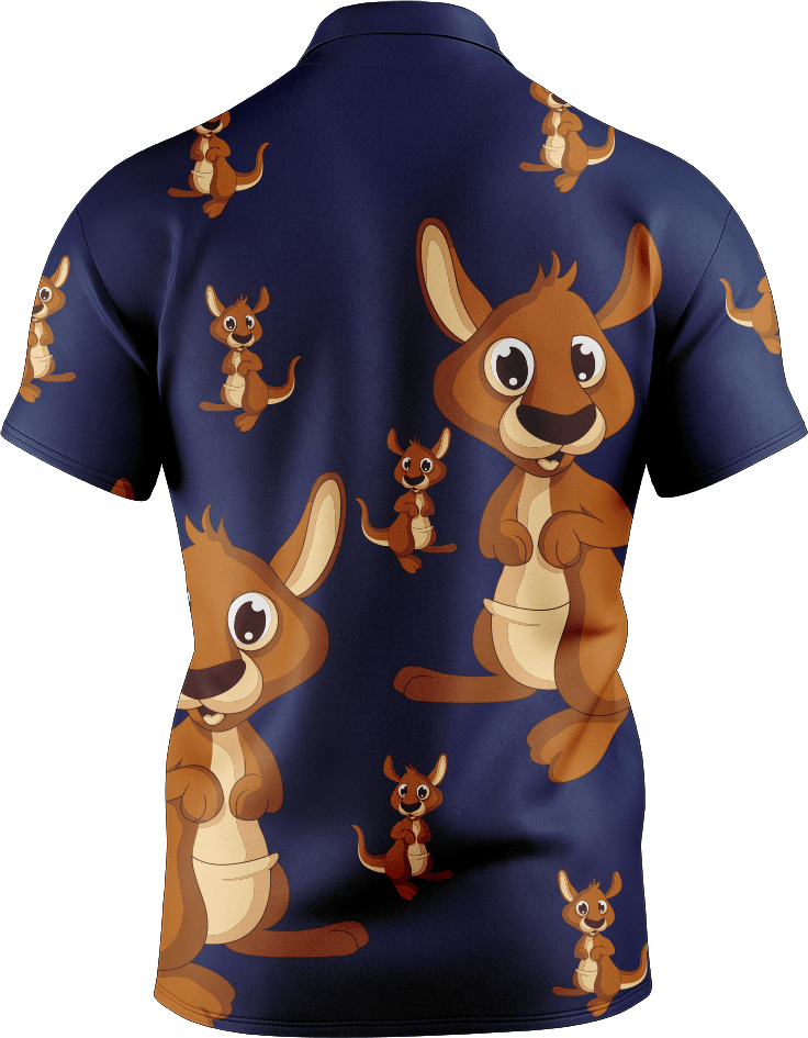 Kanga Back Men's Short Sleeve Polo - fungear.com.au