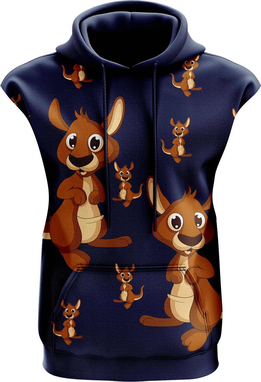 Kanga Back Sleeveless Hoodie - fungear.com.au