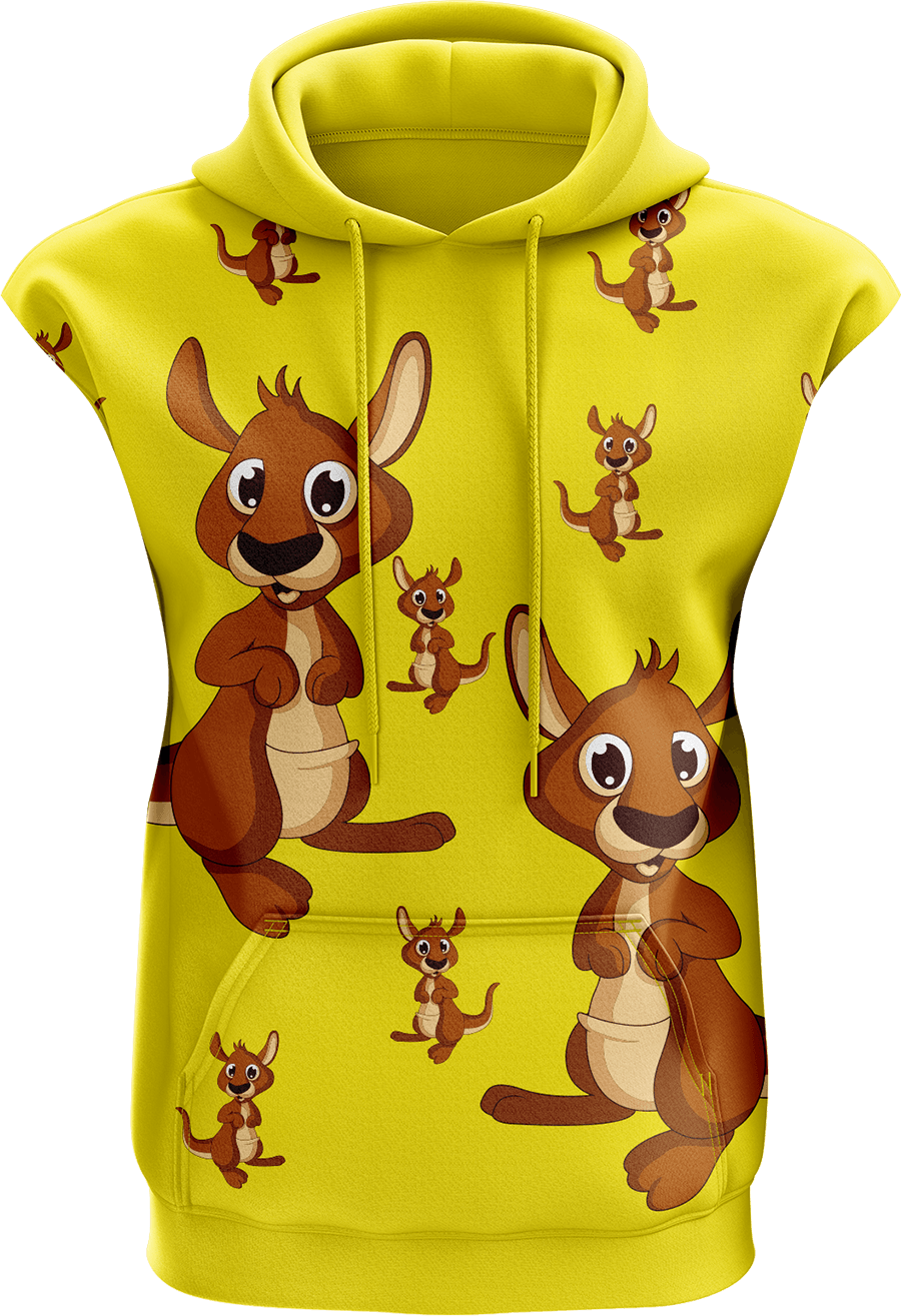 Kanga Back Sleeveless Hoodie - fungear.com.au