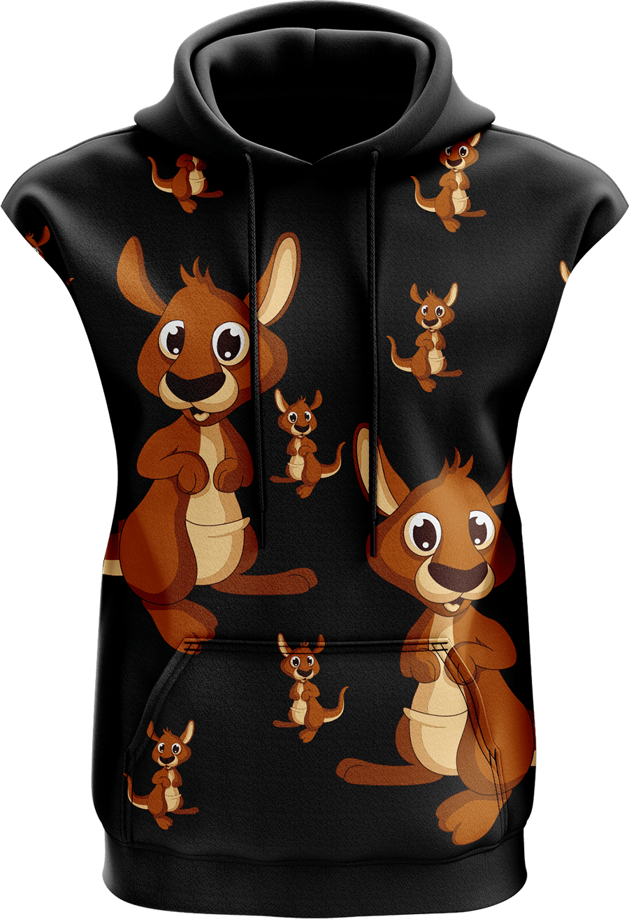 Kanga Back Sleeveless Hoodie - fungear.com.au