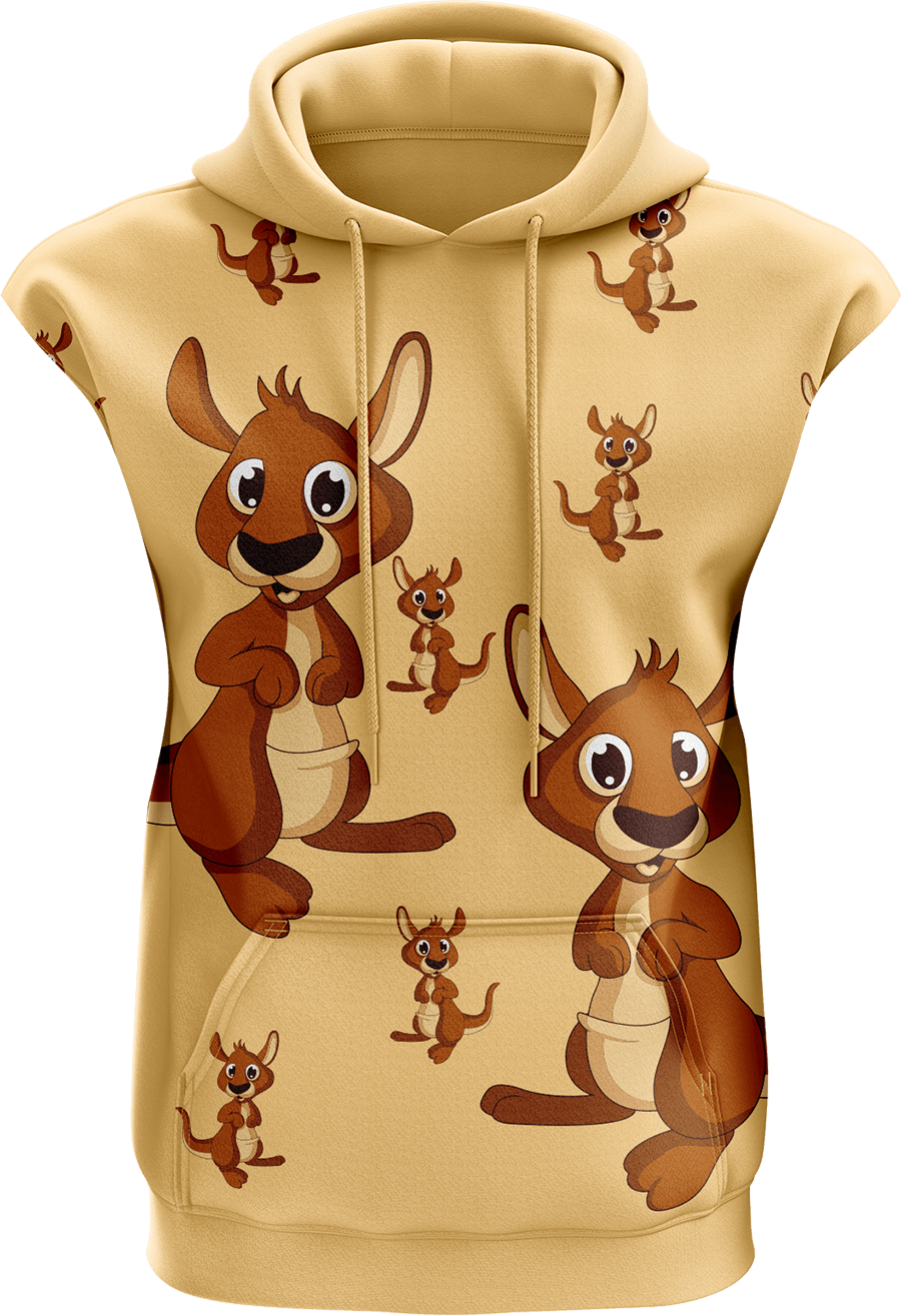 Kanga Back Sleeveless Hoodie - fungear.com.au