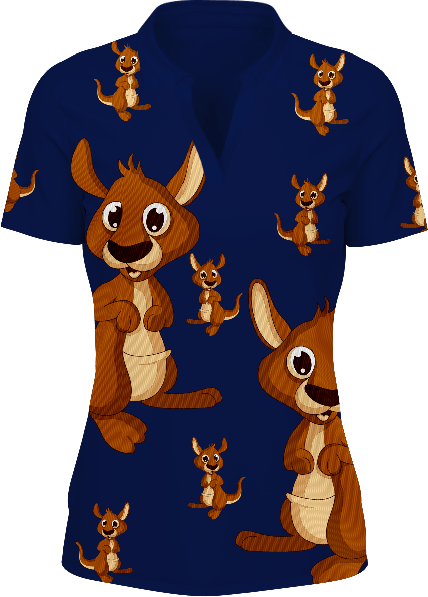 Kanga Back Women's Polo - fungear.com.au