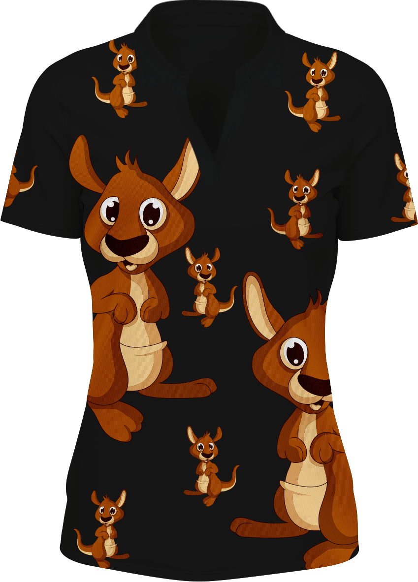 Kanga Back Women's Polo - fungear.com.au