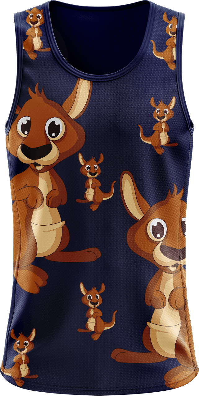 Kanga Singlets - fungear.com.au