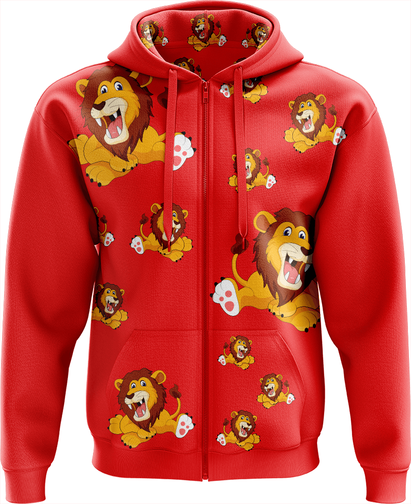 Leo Lion Full Zip Hoodies Jacket - fungear.com.au
