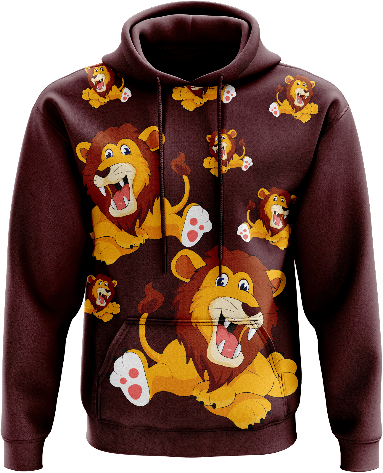 Leo Lion Hoodies - fungear.com.au