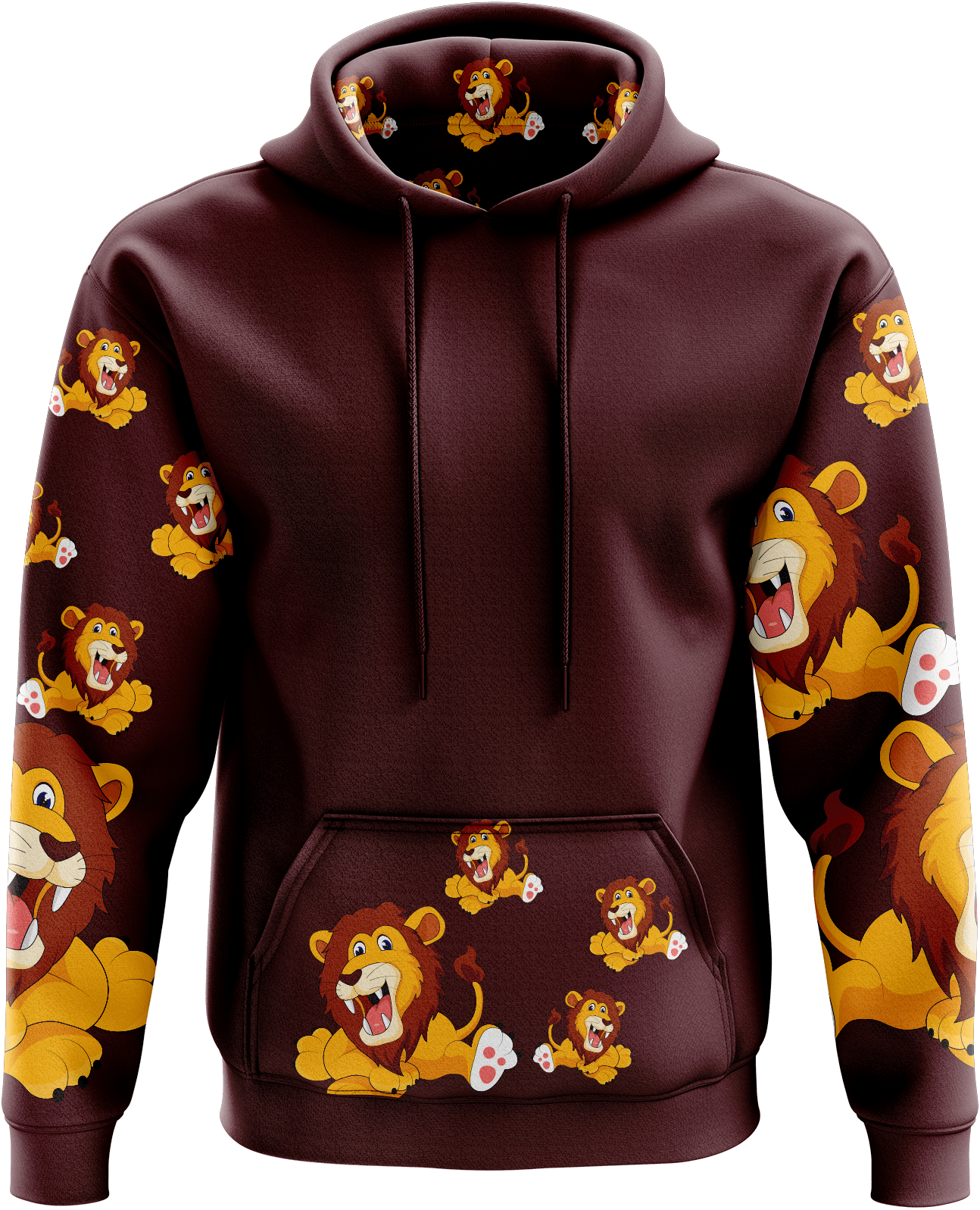 Leo Lion Hoodies - fungear.com.au