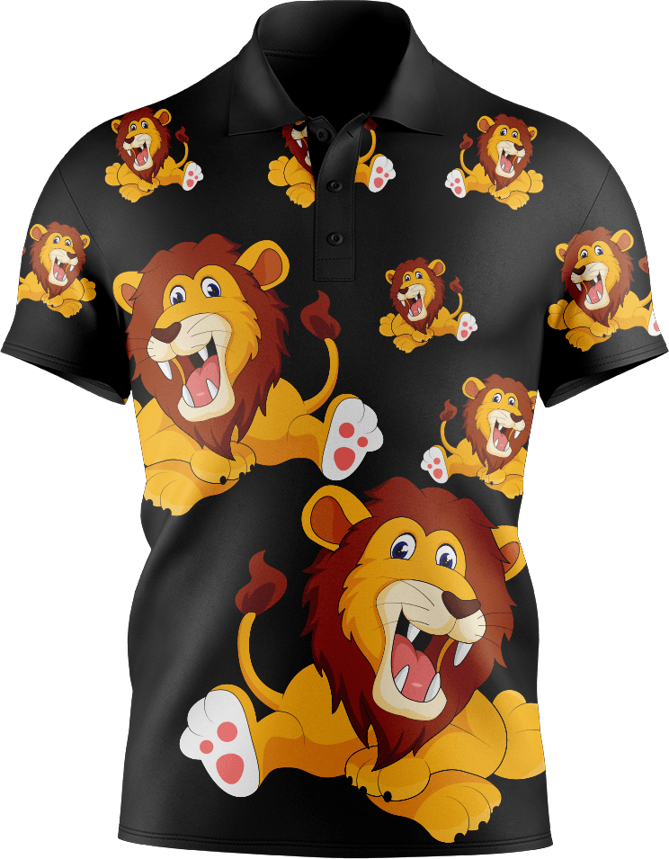 Leo Lion Men's Short Sleeve Polo - fungear.com.au