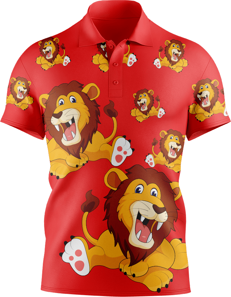 Leo Lion Men's Short Sleeve Polo - fungear.com.au