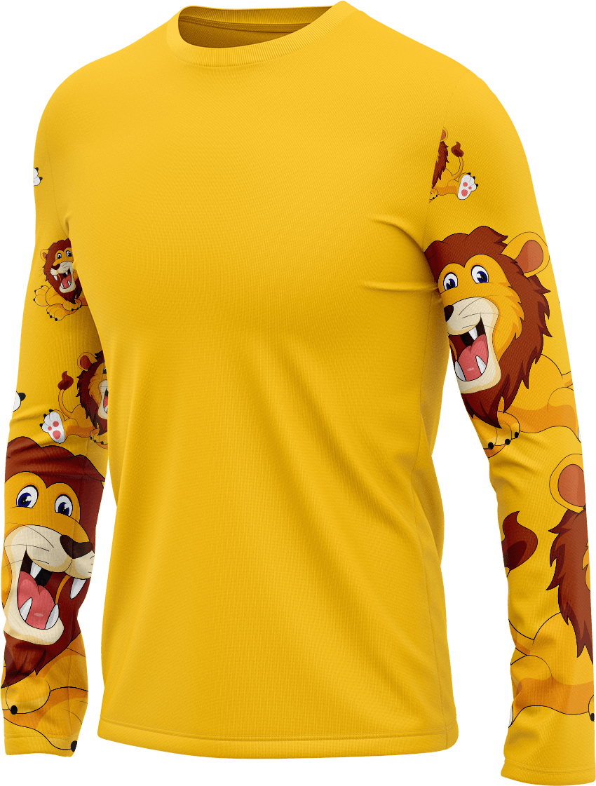 Leo Lion Rash T-Shirt Long Sleeve - fungear.com.au