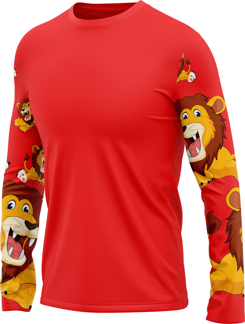 Leo Lion Rash T-Shirt Long Sleeve - fungear.com.au