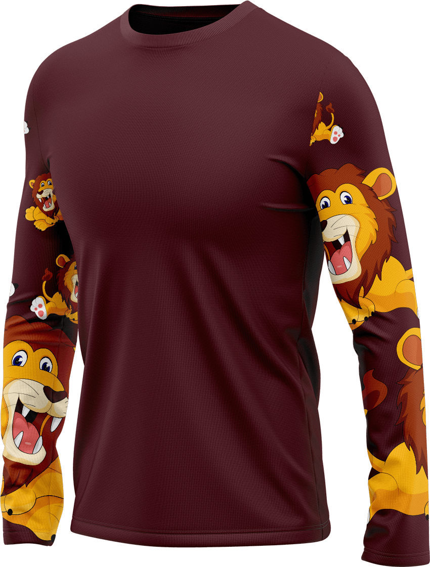 Leo Lion Rash T-Shirt Long Sleeve - fungear.com.au