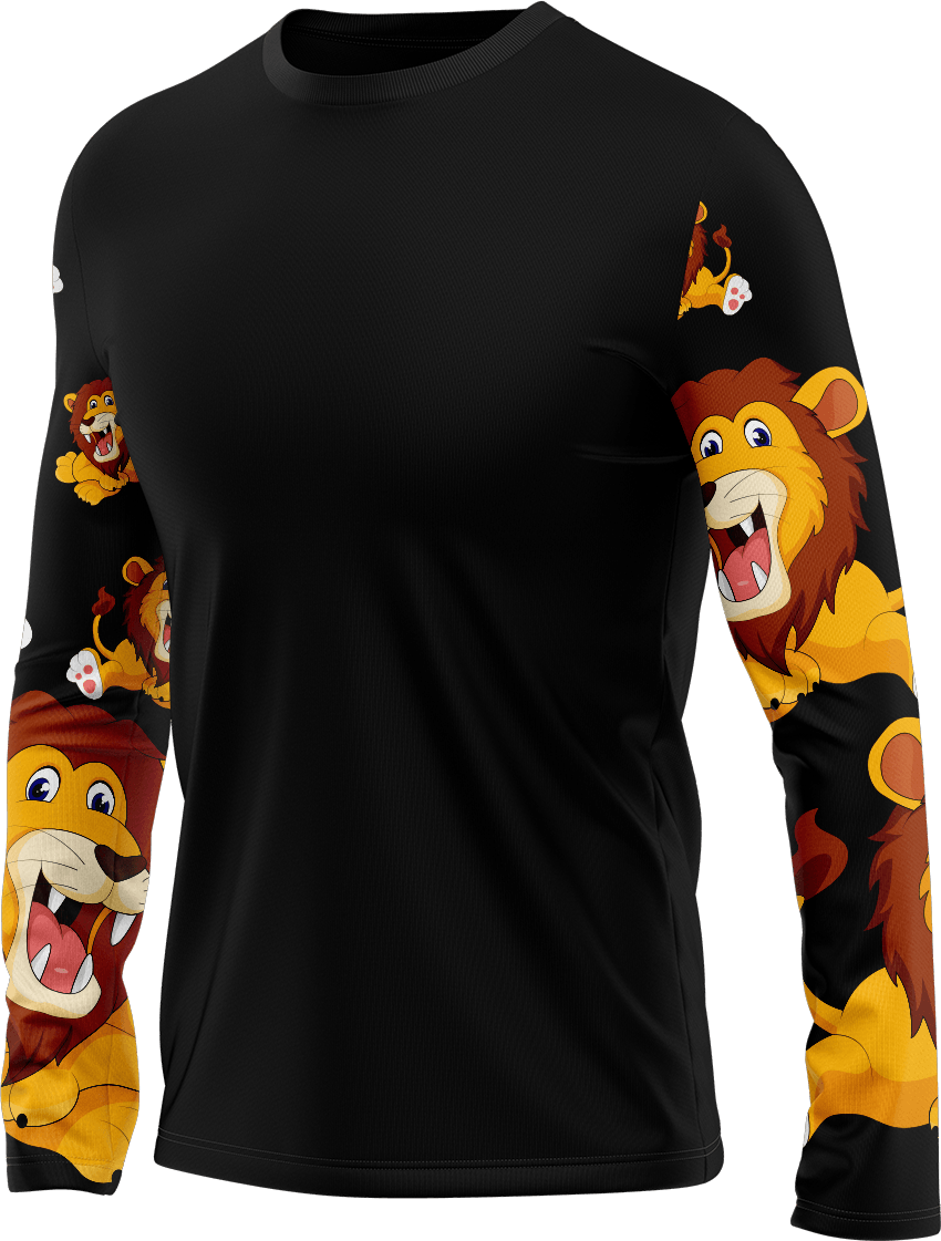 Leo Lion Rash T-Shirt Long Sleeve - fungear.com.au