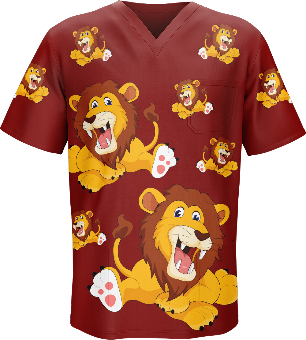 Leo Lion Scrubs - fungear.com.au