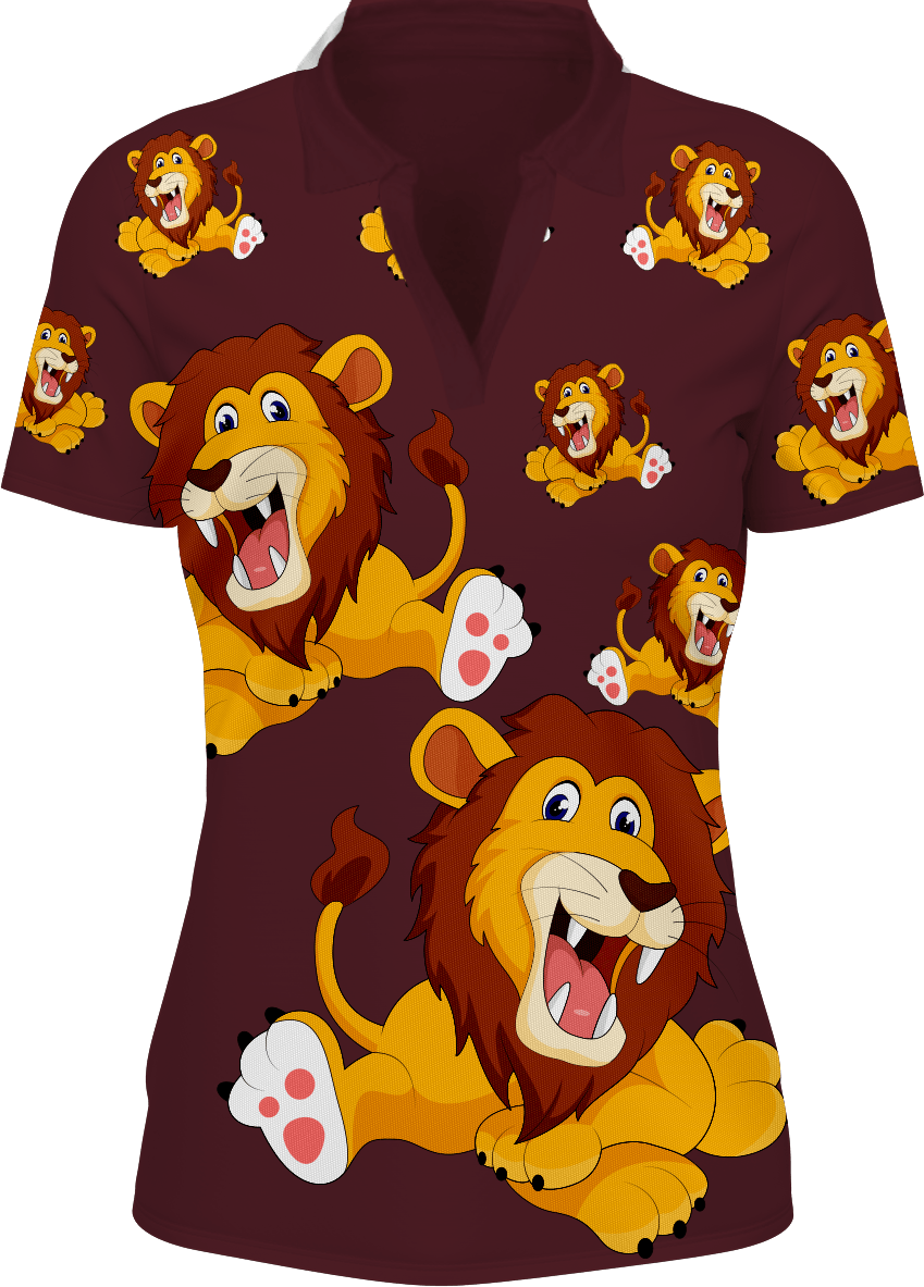 Leo Lion Women's Polo - fungear.com.au