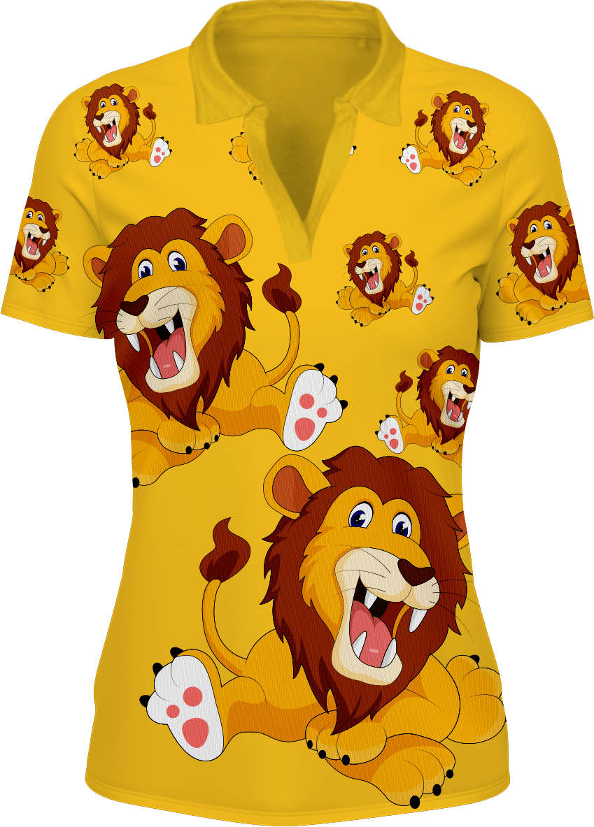 Leo Lion Women's Polo - fungear.com.au