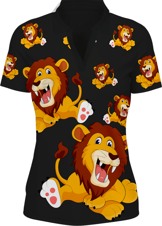 Leo Lion Women's Polo - fungear.com.au