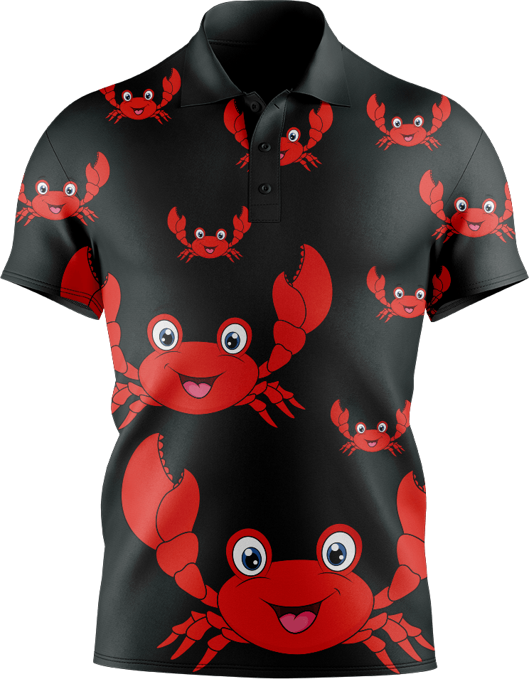 Maddy MudCrab Men's Short Sleeve Polo - fungear.com.au