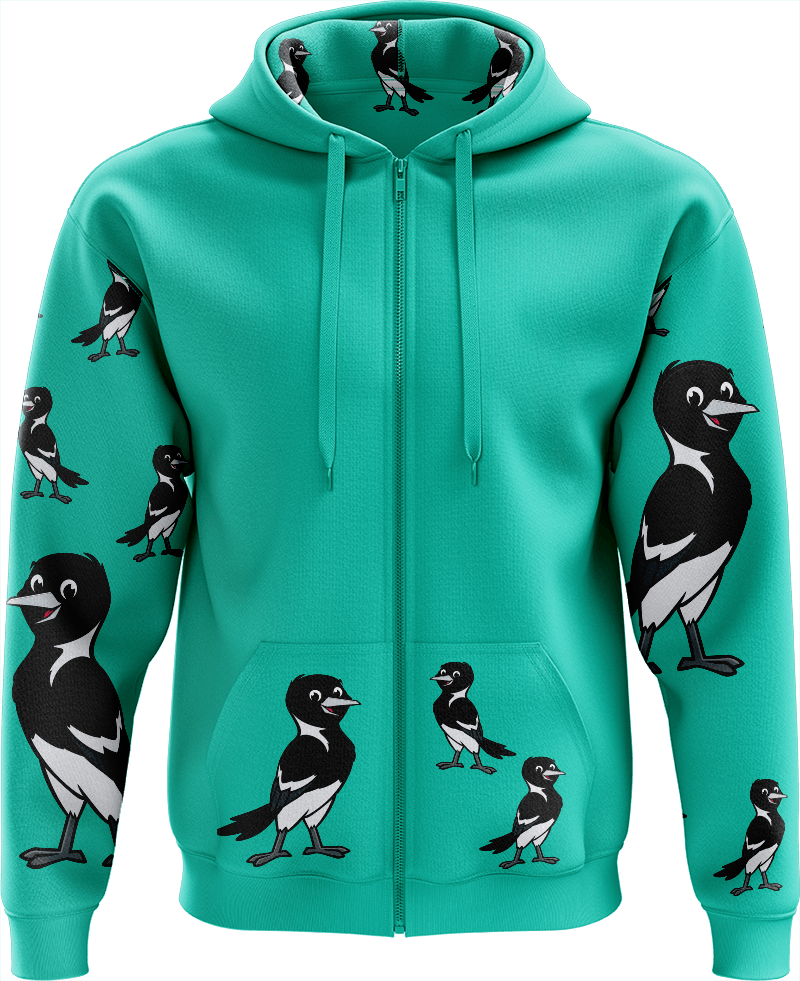 Magic Magpie Full Zip Hoodies Jacket - fungear.com.au