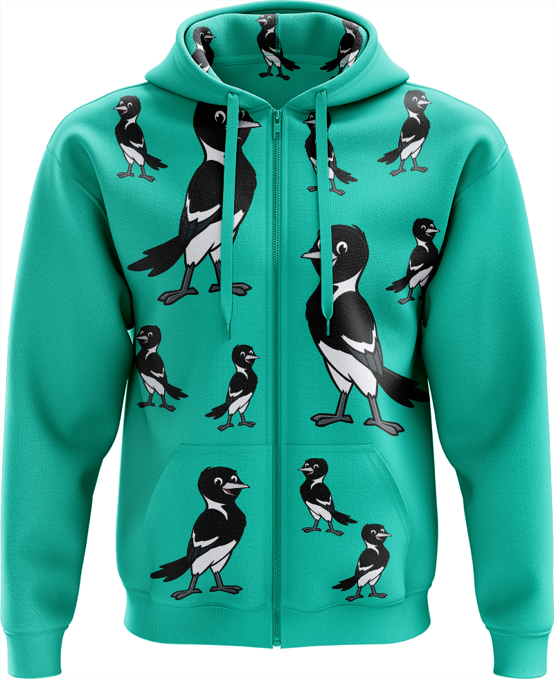 Magic Magpie Full Zip Hoodies Jacket - fungear.com.au