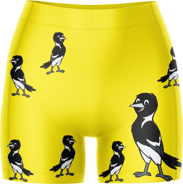 Magic Magpie Ladies Gym Shorts - fungear.com.au
