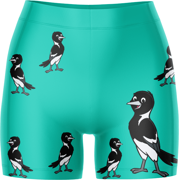 Magic Magpie Ladies Gym Shorts - fungear.com.au