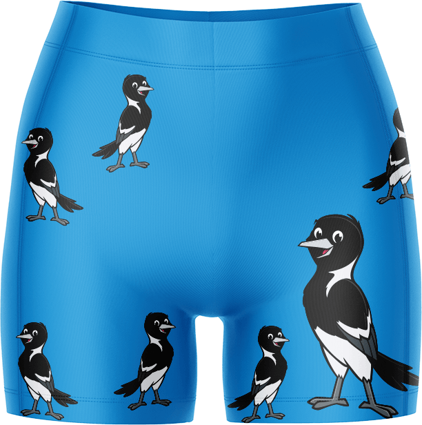 Magic Magpie Ladies Gym Shorts - fungear.com.au