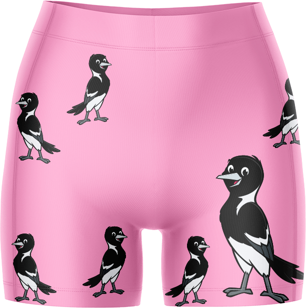 Magic Magpie Ladies Gym Shorts - fungear.com.au